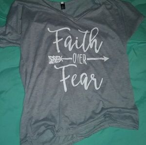 FAITH OVER FEAR shirt